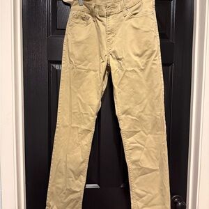 Levi”s 501 Tan Straight-Leg Pants size 29x30